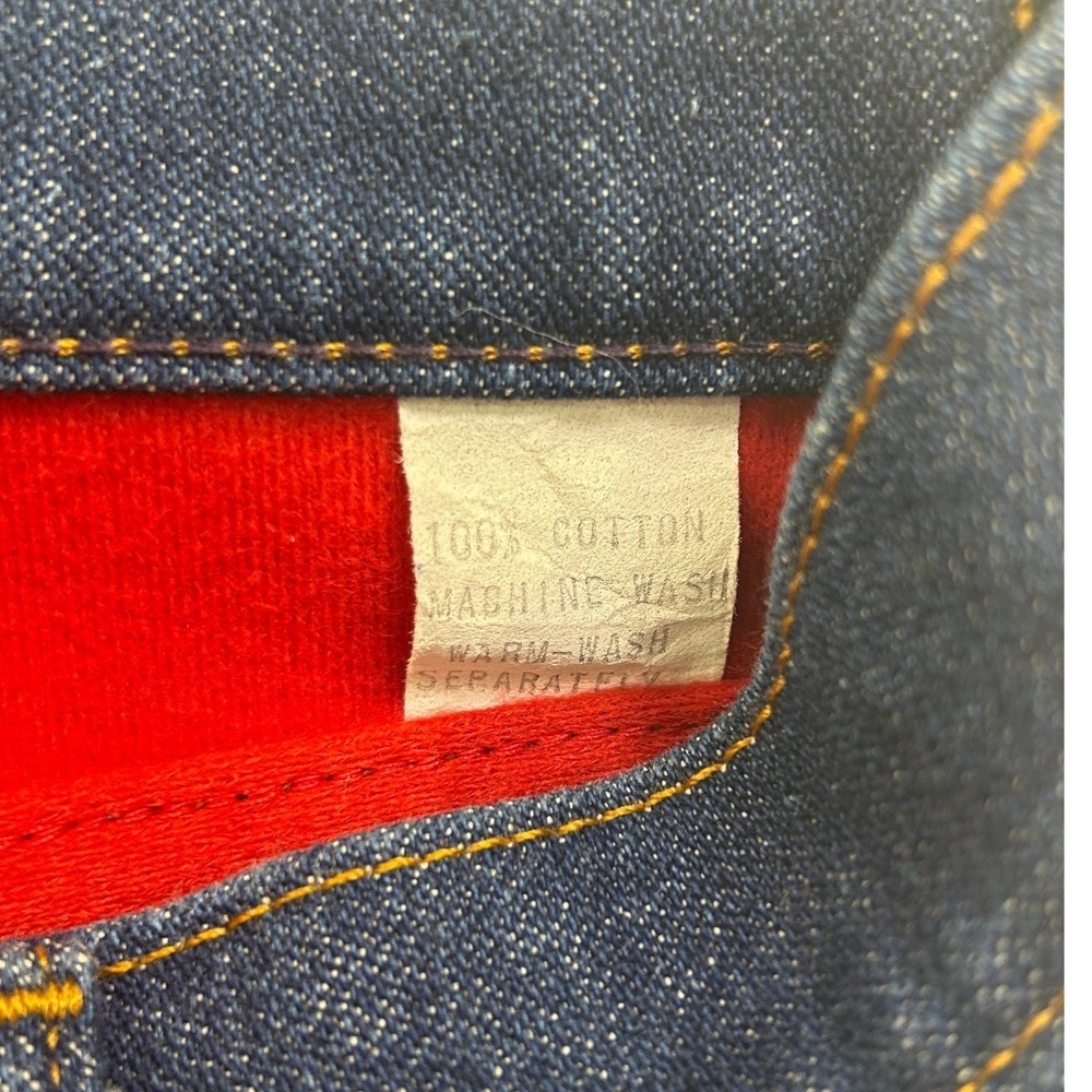 Sheplers Vintage Western Jeans Mens 33x32 Dark Wash Straight Leg Denim Blue - Picture 10 of 10
